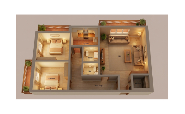 Четиристаен апартамент за продажба в кв. Чайка!